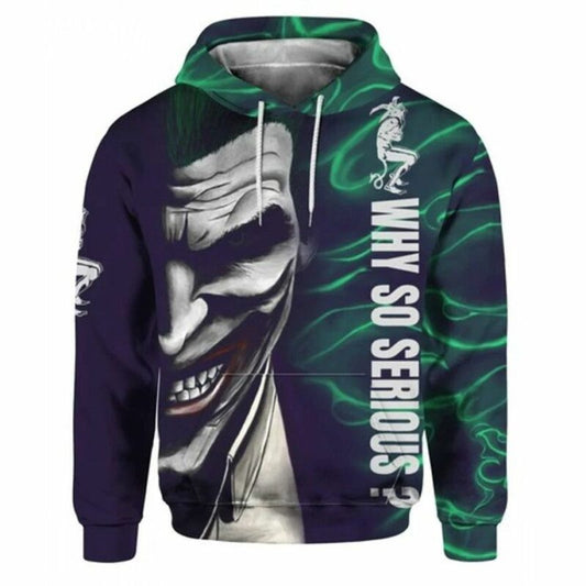 Joker Why So Serious Halloween 3d Hoodie Moonbestprint