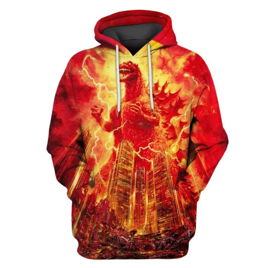 Godzilla King Of The Monsters 3d Hoodie Zip Hoodie Moonbestprint
