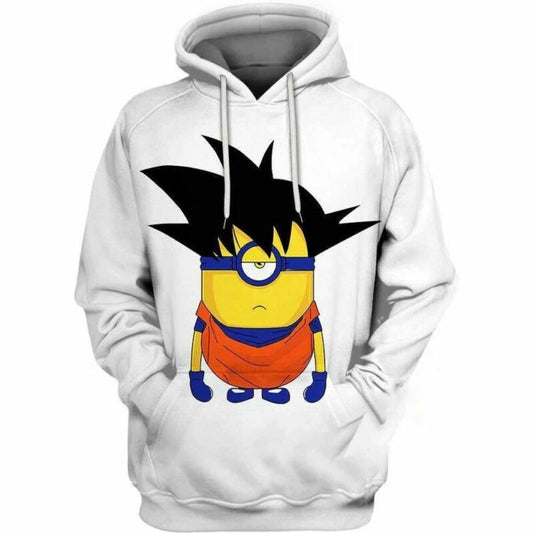 Minion Goku Over Print 3d Hoodie Zip Hoodie Moonbestprint
