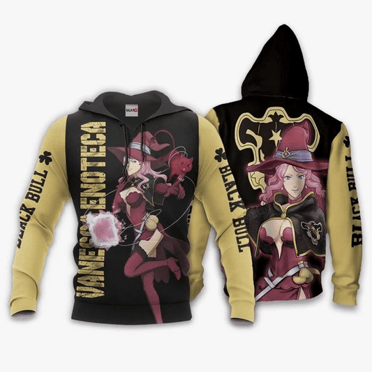 Vanessa Anime Manga Black Clover Black Bull For Men And Women 3d Hoodie Zip Hoodie Moonbestprint