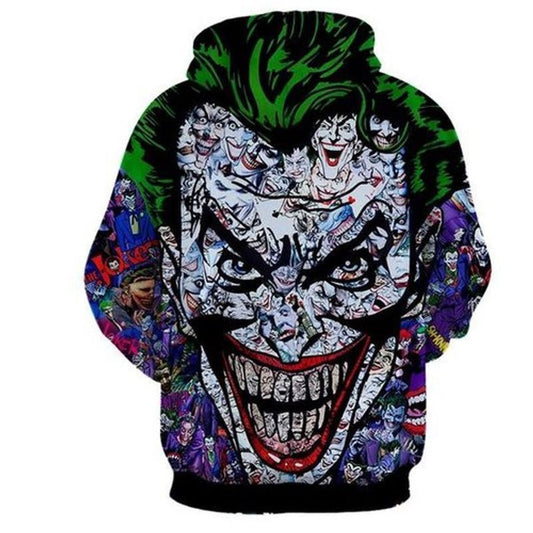 Joker Creepy Halloween 3d Hoodie Moonbestprint