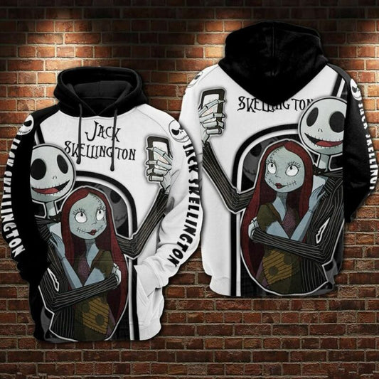 Jack Skellington 6 Over Print 3d Hoodie Zip Hoodie Moonbestprint