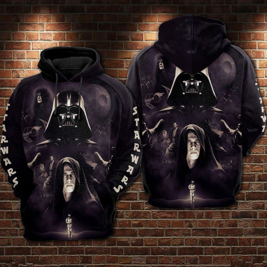 Star Wars Black Darth Vader Over Print 3d Hoodie Zip Hoodie Moonbestprint