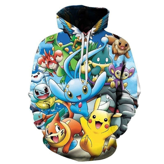 Pikachu Pokemon Full Over Print 3d Hoodie Zip Hoodie Moonbestprint