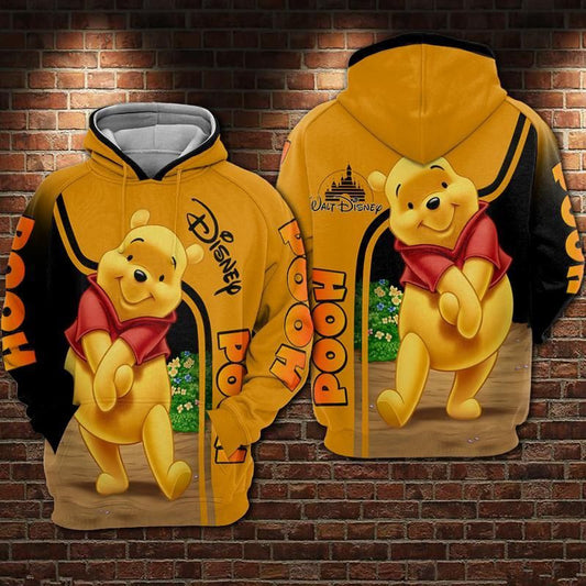 Disney Winnie The Pooh 2 Over Print 3d Hoodie Zip Hoodie Moonbestprint