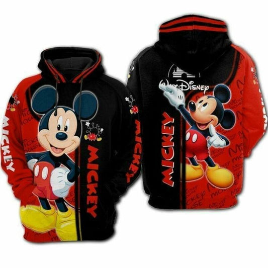 Disney Mickey Mouse Lover Ii 3d Hoodie Zip Hoodie Moonbestprint