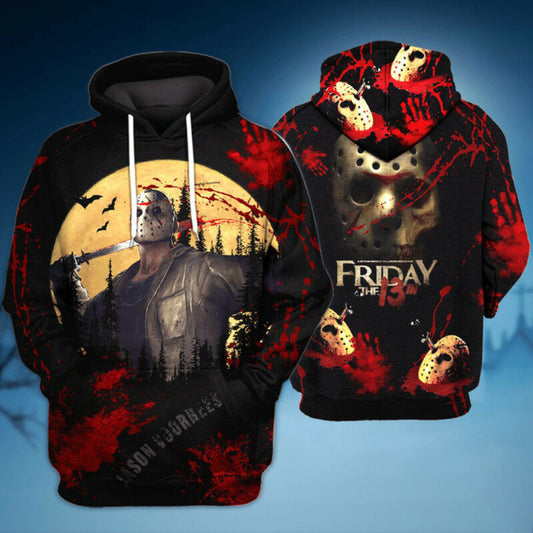 Jason Voorhees Horror Characters Halloween 3d Hoodie Zip Hoodie Moonbestprint