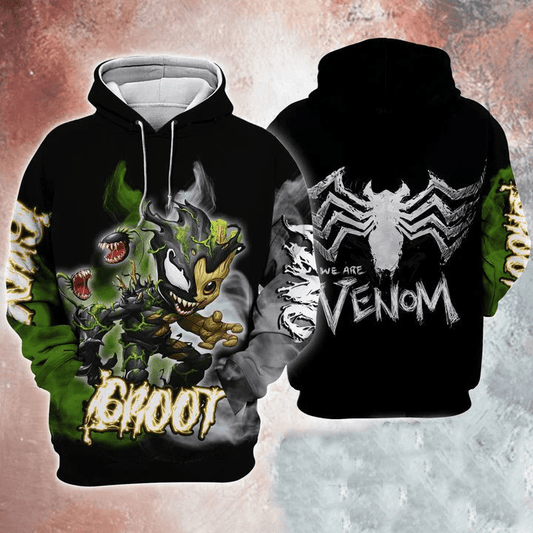 Godzilla Cosplay Groot 3d Hoodie Zip Hoodie Moonbestprint