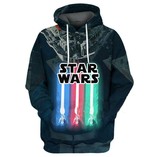 Star Wars Lightsaber 3d Hoodie Zip Hoodie Moonbestprint