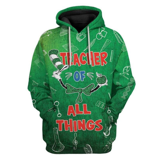 Teacher Of All Things St Patrick's Day Over Print 3d Hoodie Zip Hoodie Moonbestprint