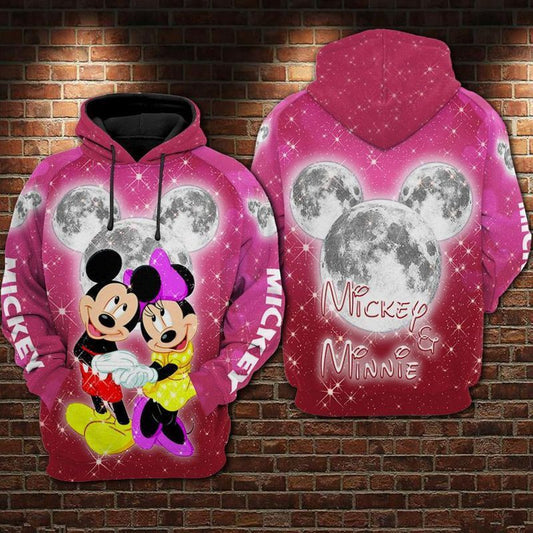 Mickey And Minnie Twinkle Love 3d Hoodie Moonbestprint