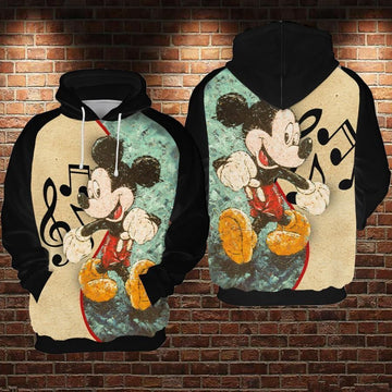 Mickey Mouse Movies Disney Over Print 3d Hoodie Zip Hoodie 344 Moonbestprint