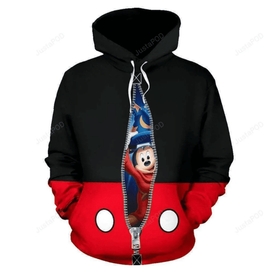 Mickey Fantasia 3d3 All Over Print Hoodie, Zip-up Hoodie Moonbestprint