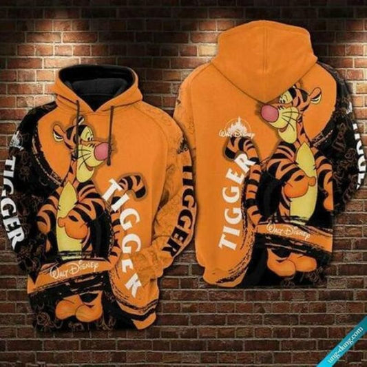 Disney Tigger Lovers Cute Purple 3d Hoodie Zip Hoodie Moonbestprint