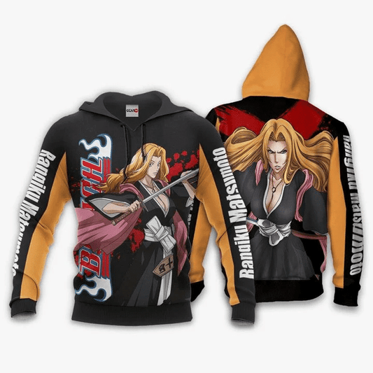 Rangiku Matsumoto Anime Manga Bleach For Men And Women 3d Hoodie Zip Hoodie Moonbestprint