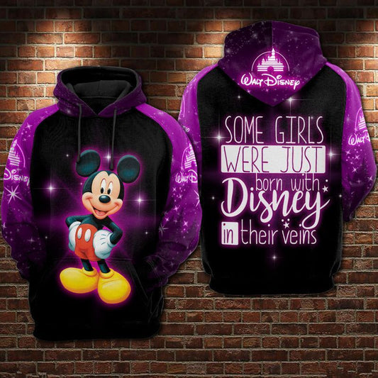 Some Disney Girl Born Mickey Over Print 3d Hoodie Zip Hoodie 328 Moonbestprint