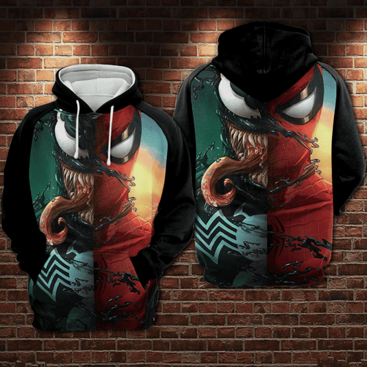 Venom Deadpool Hoodie Zip Hoodie Moonbestprint