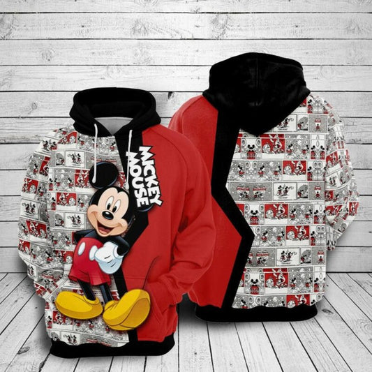 Mickey Mouse 4 Over Print 3d Hoodie Zip Hoodie Moonbestprint