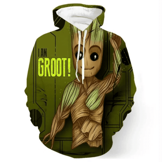 Star Wars Baby Groot Ii 3d Hoodie Zip Hoodie Moonbestprint