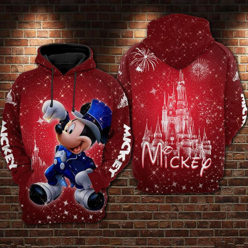 Mickey Mouse Magician 3d Hoodie Moonbestprint
