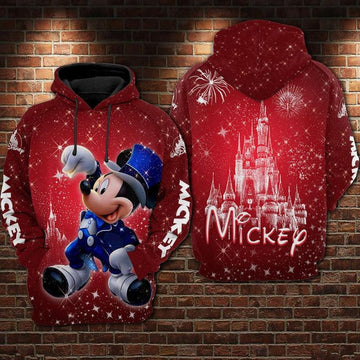 Mickey Mouse Magician 3d Hoodie Moonbestprint