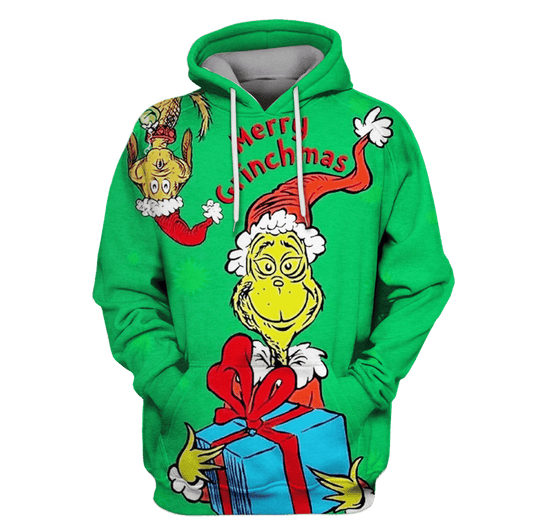 Merry Grinchmas Old Version Green 3d Hoodie Zip Hoodie Moonbestprint