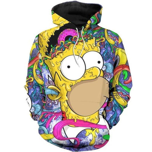 Bart Simpson The Simpsons Big Icon Donut Multi Color All Over Printed 3d T Shirt Sweatshirt Zip Hoodie Bomber 944 Moonbestprint