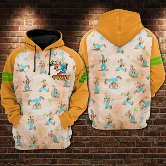 Disney Goofy Unisex 3d Hoodie Zip Hoodie Moonbestprint