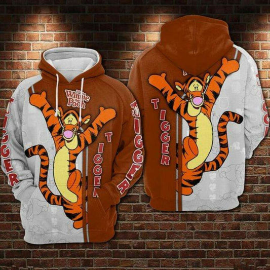 Winnie The Pooh Tigger Hoodie 3d All Over Printed Moonbestprint