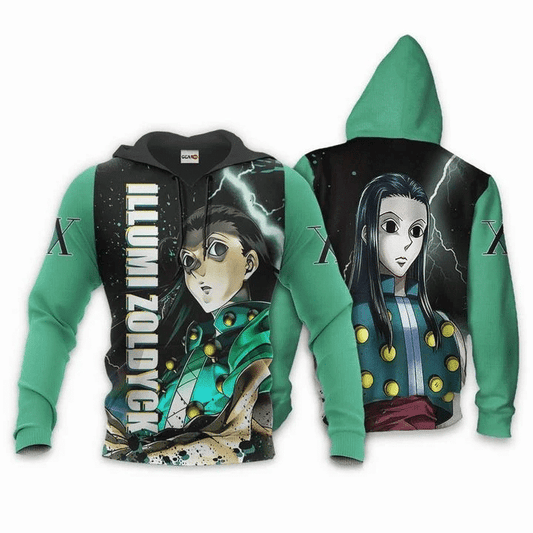 Illumi Zoldyck Anime Manga Hunter X Hunter For Men And Women 3d Hoodie Zip Hoodie Moonbestprint