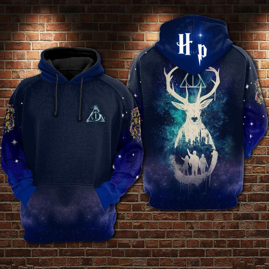 Harry Potter Blue Spirit Animal Hoodie Sweater Shirt Moonbestprint
