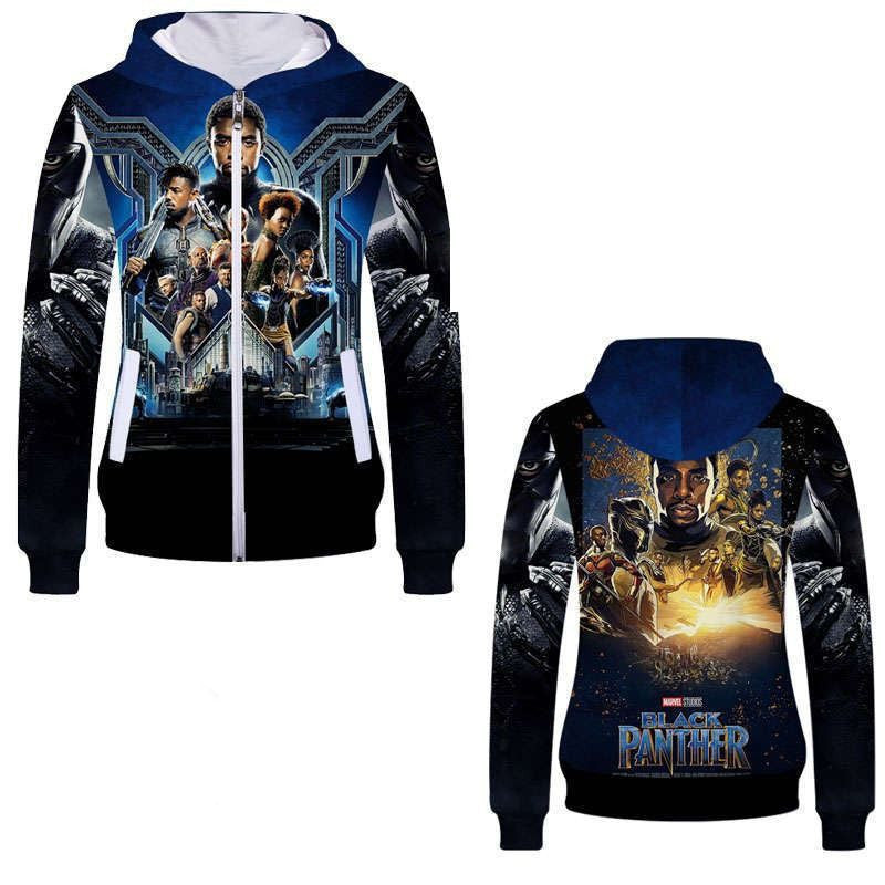 Black Panther, Avengers, Marvel Over Print 3d Hoodie Zip Hoodie 5 Moonbestprint