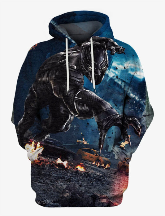 Black Panther Hoodie 3d Moonbestprint