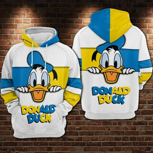 Donald Duck Movies Disney 5 Over Print 3d Hoodie Zip Hoodie Moonbestprint