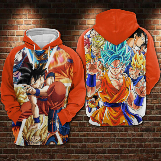 Songoku , Dragon Ball 02 Hoodie Zip Hoodie Moonbestprint