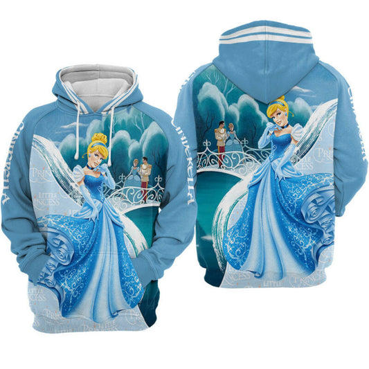 Cinderella Princess And Prince Hoodie Zip Hoodie Moonbestprint