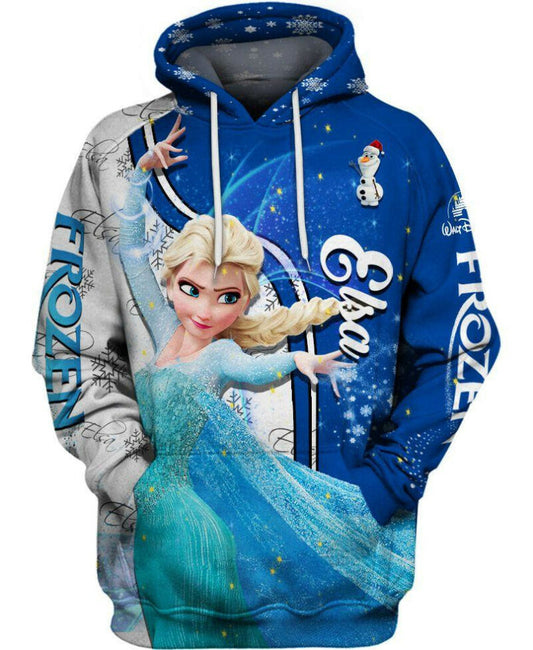 Elsa Of Arendelle 3d Hoodie Zipper Hoodie Moonbestprint
