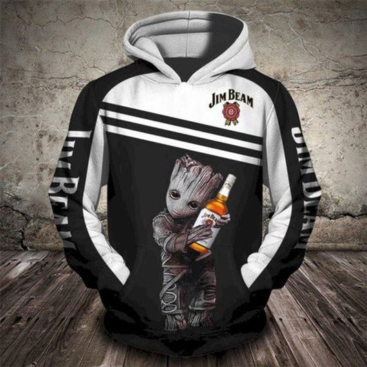 Groot Jim Bean Men And Women 3d Hoodie Moonbestprint