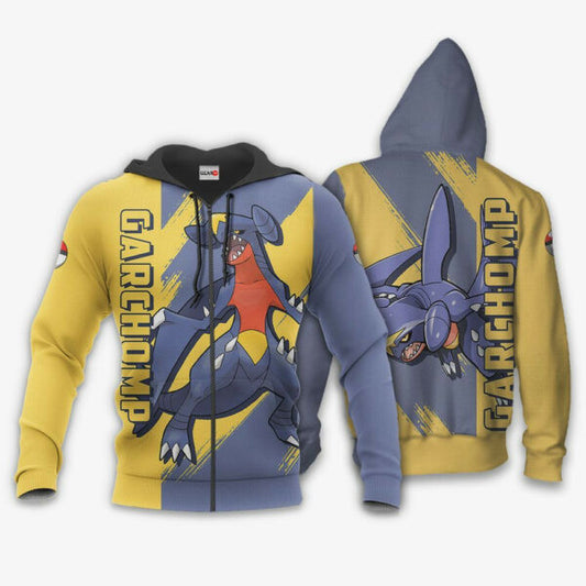 Garchomp Anime Pokemon Manga 1k823 Fan Gift Stylist Unisex Cartoon Graphic Outfits Aop 3d Hoodie Zip Hoodie 1610 Moonbestprint