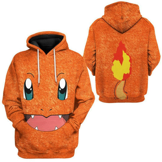 Pokemon Charmander 3d Hoodie Moonbestprint