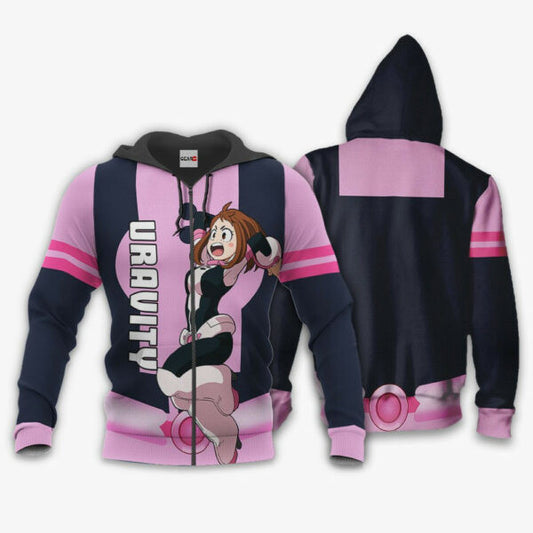Ochako Uraraka Anime My Hero Academia Manga 2k4 Fan Gift Stylist Unisex Cartoon Graphic Outfits Aop 3d Hoodie Zip Hoodie 1825 Moonbestprint
