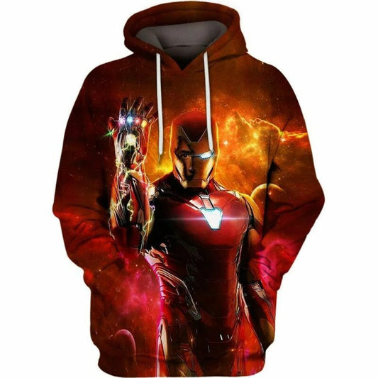 Avengers Marvel I Am Iron Man Armor Over Print 3d Hoodie Zip Hoodie Moonbestprint