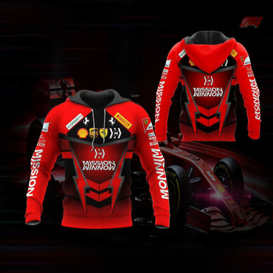 Scuderia Ferrari Shirt Fan Gift 95, Stylist Unisex 3d Hoodie Zip Hoodie 1836 Moonbestprint