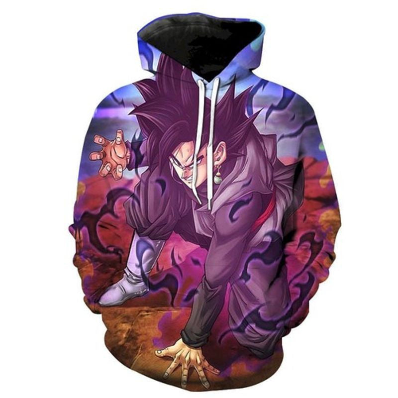Evil Black Goku Dragon Ball Super Pullover And Zippered Hoodies Custom 3d Hoodie Moonbestprint