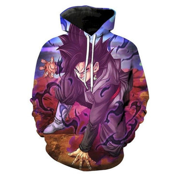 Evil Black Goku Dragon Ball Super Pullover And Zippered Hoodies Custom 3d Hoodie Moonbestprint