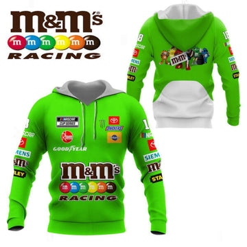 M M Nascar Racing Shirt Fan Gift 644, Stylist Unisex 3d Hoodie Zip Hoodie 1697 Moonbestprint