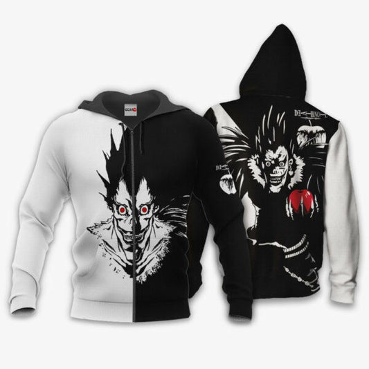 Death Note Hoodie Ryuk Anime 3k401 Fan Gift Stylist Unisex Cartoon 3d Hoodie Zip Hoodie 173 Moonbestprint