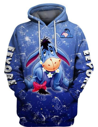 Eeyore Winnie The Pooh 3d Hoodie Zipper Hoodie Moonbestprint