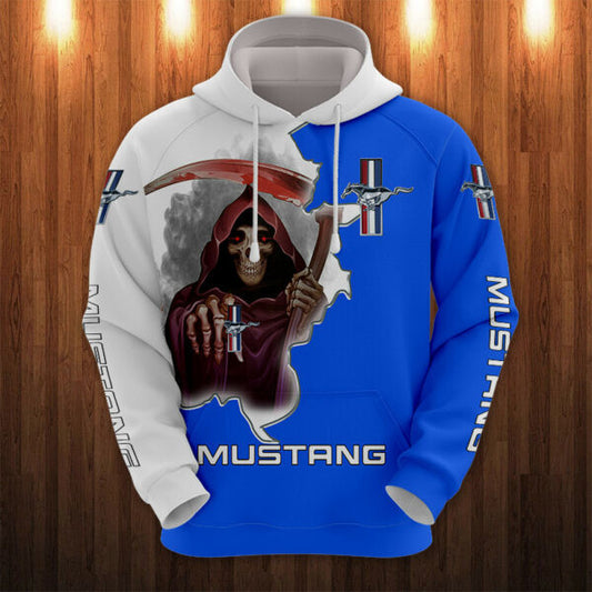 Death Ford Mustang Sport Car 7k419 Fan Gift Stylist Unisex Cartoon 3d Hoodie Zip Hoodie 1313 Moonbestprint