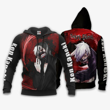 Ken Kaneki Tokyo Ghoul Anime 3k345 Fan Gift Stylist Unisex Cartoon 3d Hoodie Zip Hoodie 817 Moonbestprint